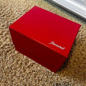 Baccarat Red Storage Gift Box 10" X 8" X 7" 100% Authentic Verre Martini Storage
